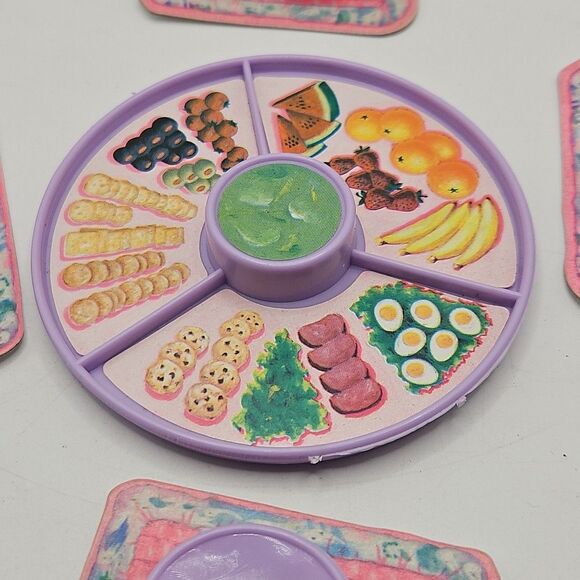 Vtg Barbie Sweet Roses Dining Lazy Susan Vegetable Platter Replacement Parts 80s - Picture 5 of 16